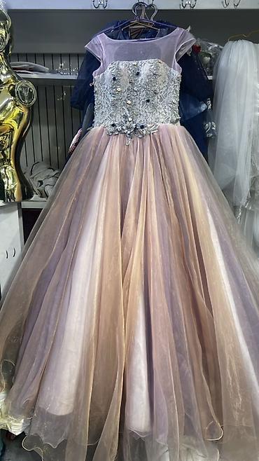 Вечерние платья: Вечернее платье, А-силуэт, Длинная модель, Фатин, С рукавами, С пайетками, Все размеры — 10