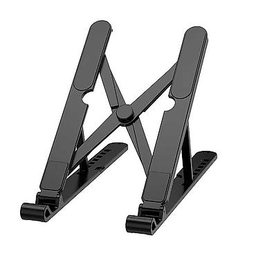 black: Подставка для ноутбука Wiwu Foldable Laptop stand ZM-902 Black — 1