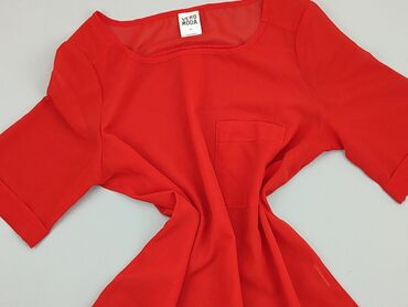 czerwona bluzki z różą: Blouse, Versace, XS (EU 34), condition - Very good