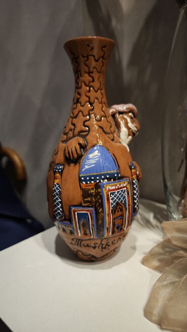 стеклянные вазы: Ваза узбекская, новая. 
7 мкр