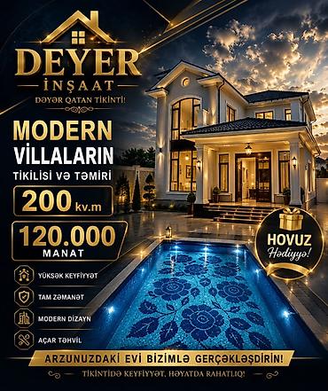 qapi: Dəyər İnşaat – Modern villaların tikintisi və təmiri - Sahə: 200 kv.m — 6
