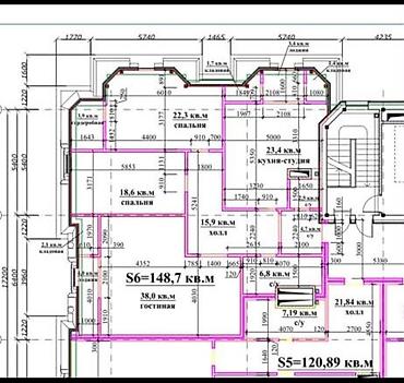 клубный дома: 4 комнаты, 148 м², Новая мечеть Элитка, 8 этаж, ПСО (под самоотделку) — 2