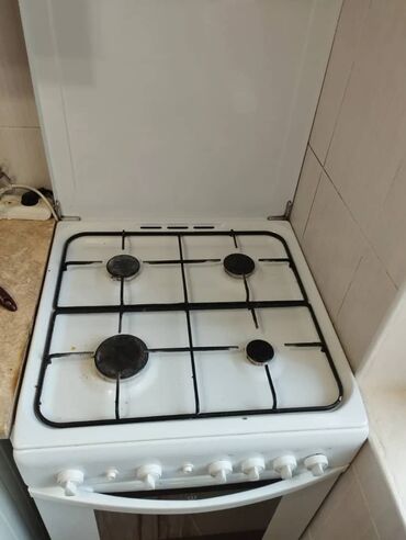электрическая плита с духовкой: Indesit, Газовая, Механическое, Напольная, Б/у, Полная оплата