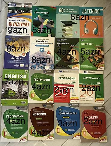 Məktəb və qəbul imtahanlarına hazırlıq üçün müxtəlif fənlər üzrə test