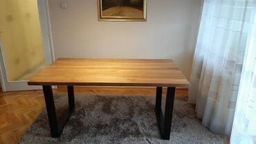 Stolovi: Trpezarijski Sto – Drvo i Metal | Izrada po narudžbini 🪑 Ručno rađeni — 2