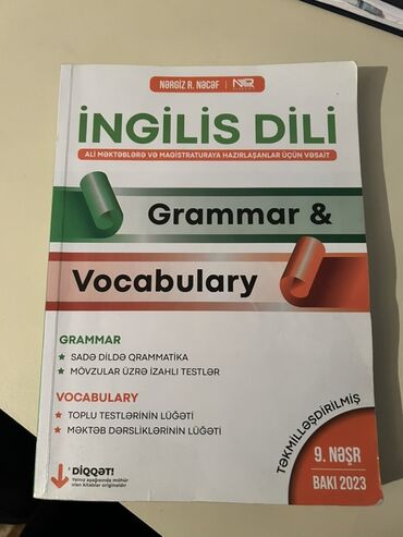 tqdk mentiq testleri pdf yukle: Məhsul: “İngilis Dili – Grammar & Vocabulary” (Nərgiz R. Nəcəf, NR