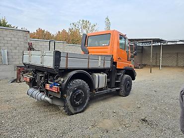 Другой строительный транспорт: Mercedes-Benz Unimog U400 (оранжевый) - Полный привод 4x4, высокие — 7