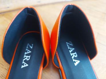 Basanoşka və səndəllər: Zara, Ölçü: 39, rəng - Narıncı, Yeni — 5