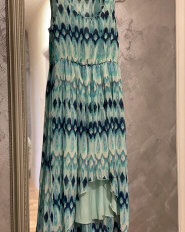 novogodisnje haljine za devojcice: H&M S (EU 36), M (EU 38), color - Turquoise, Other style, With the straps