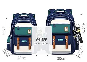 папка а4: Детский школьный рюкзак LIGHT TIDE BACKPACK - Формат: вмещает тетради — 4