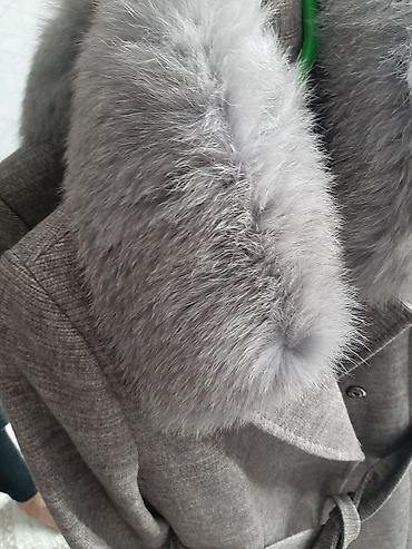 кашмир пальто: Пальто, Классика, Зима, Кашемир, По колено, С поясом, XL — 10