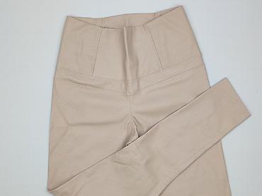 leginsy ecru: Leggings, Legginsy Ze skóry ekologicznej damskie, rozmiar M — 1
