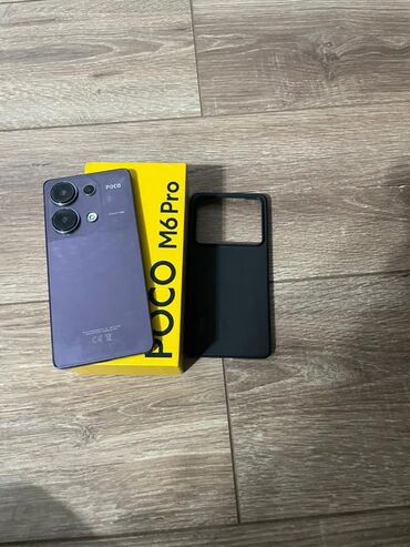 ноутбук цена ош: Poco M6 Pro, Жаңы, 256 ГБ, түсү - Кызгылт көк, 2 SIM