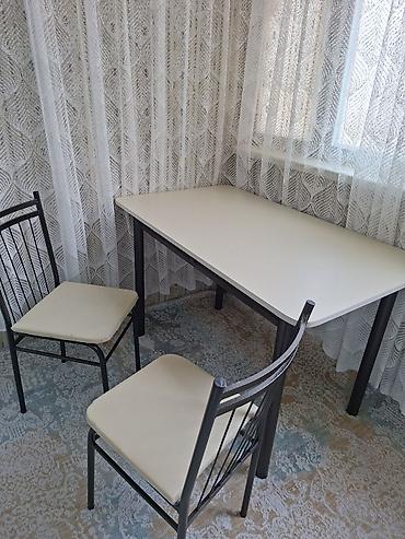 sana kecisi: Mətbəx və ya balkon üçün kompakt masa-stul dəsti - Dəst: 1 ədəd masa — 2