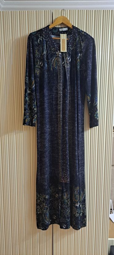 женские классические леггинсы: Повседневное платье, Макси, M