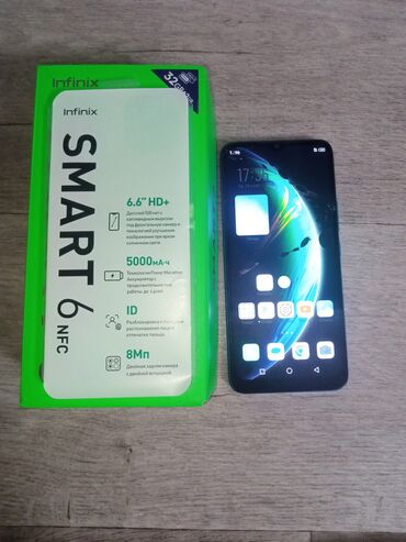 сколько стоит самый лучший компьютер: Infinix Smart 6, Б/у, 32 ГБ, цвет - Голубой, 2 SIM
