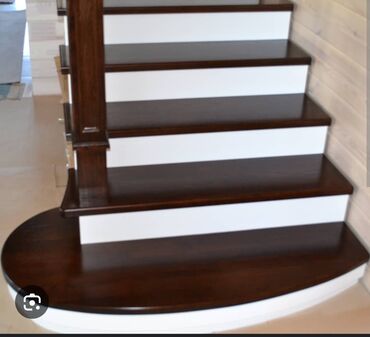 Деревянные лестницы: Деревянная лестница Для дома, Бесплатный замер, Вид дерева: Дуб, Форма лестницы: Много-маршевая, Стиль: Классический — 5