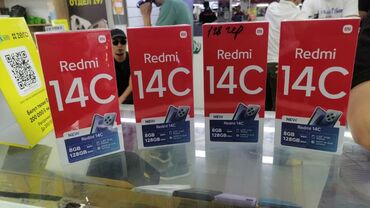 Samsung: Redmi, Redmi 14C, Новый, 256 ГБ, цвет - Черный, В рассрочку, 2 SIM