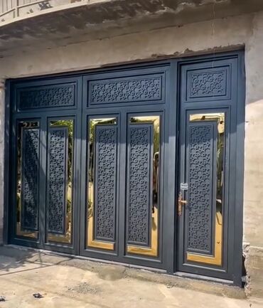 Həyət darvazaları: Yeni Dəmir Həyət darvazası, 450 m, Mexaniki, Qapı ilə, rəng - Qara, Kredit yoxdur, Ödənişli quraşdırma, Ödənişli çatdırılma, Rayonlara çatdırılma — 1