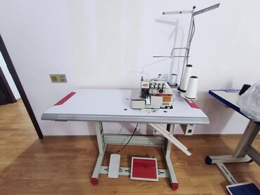 İstehsal avadanlığı: Sənaye overlok tikiş maşını – YAMATA - 3/4 iplikli overlok sistemi