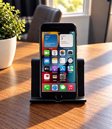 Уюлдук телефондор жана аксессуарлар: IPhone SE 2020, Колдонулган, 64 ГБ, Кара, 73 % — 2