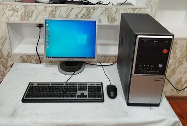 Masaüstü kompüterlər və iş stansiyaları: Komputer ddr2🖥️ Ìslekdir🖱️ problemsiz. Windows. 10.pro yaddas Hdd