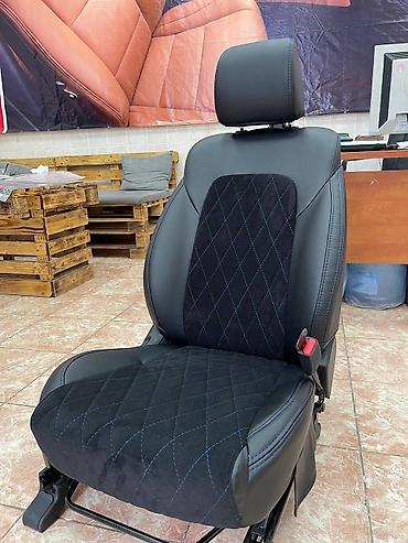 Чехлы и накидки на сиденья: Чехлы Тканевые, цвет - Черный, Hyundai, Новый, Самовывоз — 17