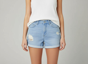 top i krótkie spodenki: Topshop Moto, Shorts for women, size S