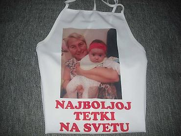 Kuhinjski tekstil: Kecelje stampa po zelji. Materijal pogodan za štampu,lagan i prijatan — 16