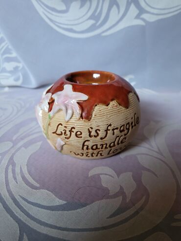 Ostali kućni dekor: Svecnjak nov rucni rad 80te. Svecnjak za okrugle i visoke svece — 3