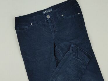 spodnie woskowane zalando: Material trousers for women, size L (EU 40)