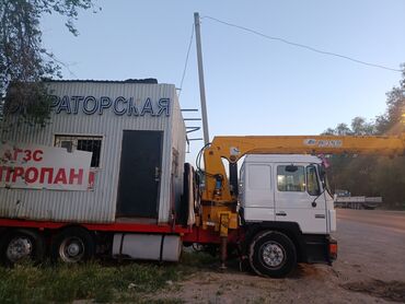 Автовышки, краны: Манипулятор услуга 24/7 Бишкек услуги манипуляторы борт 12т стрела 16м
