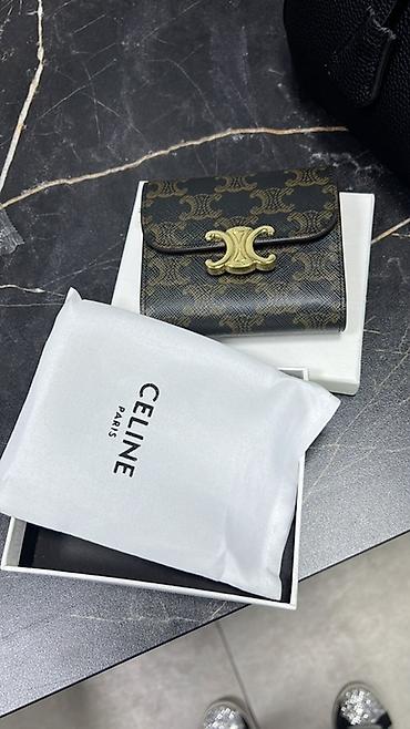 pari: Мини-кошелёк Celine Triomphe - Компактный складной кошелёк с — 2