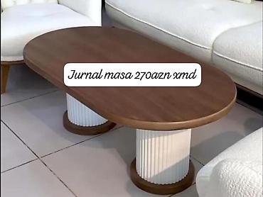ofis masa: Oval masa, Açılmayan, Təkərsiz, Taxta — 1