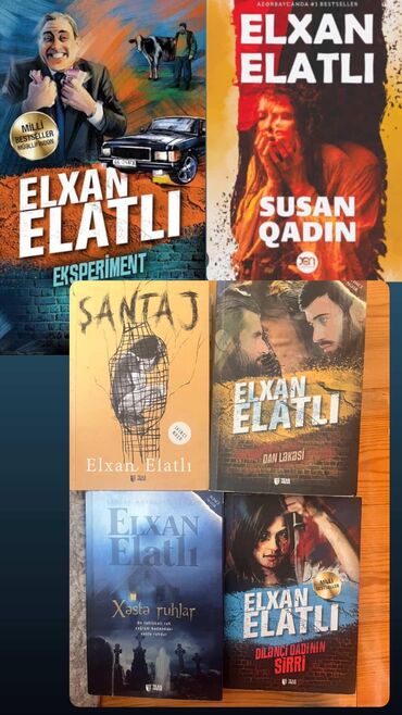 Digər: Elxan Elatlı imzalı kitab seti İmzalı kitabları:"Dilənçi Qadın","Xəstə