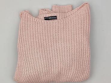 pudrowy roz: Sweter damski, rozmiar M — 6