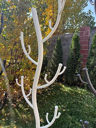 Вешалки: Напольная вешалка «Дерево» (металл) - Дизайн: ствол с ветвями — 4