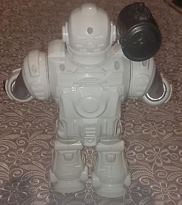 Роботы и трансформеры: Uşaq oyuncağı – interaktiv robot figur - Gümüş-ağ gövdə, mavi at lalafo.az — 3 Роботы и трансформеры: Uşaq oyuncağı – interaktiv robot figur - Gümüş-ağ gövdə, mavi — 3