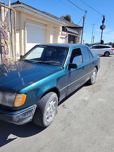 mercedes e class w124: Mercedes-Benz E-Class W124 sedan - Kuzov: 4 qapılı sedan, tünd yaşıl — 1