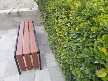 Skameykalar, lavoçkalar: Metall karkaslı skamya - Dizayn: Düz xəttli, arxalıqsız, 4 taxtalı — 11