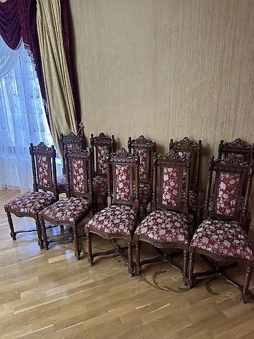 ruminya mebelleri: Qonaq otağı üçün, İşlənmiş, Qatlanmayan, rəng - Bordo Stul — 1