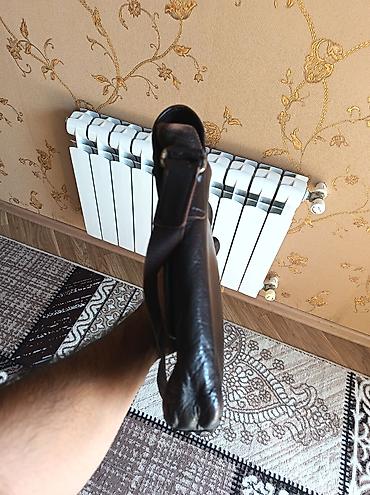 brend canta: GUARD brendi kişi çantası – çiyin üçün - Material: təbii dəri, tünd — 2