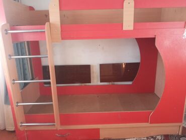 мебель деревянная: Детский гарнитур, цвет - Коричневый, Новый