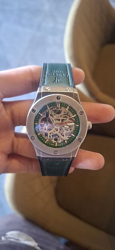 часы хаблот: Часы Hublot, скелетон. - Корпус: массивная круглая сталь с фирменными — 1
