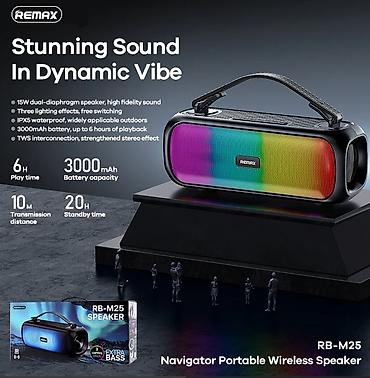 jbl: Портативная Bluetooth-колонка Remax RB-M25 - Яркая LED-подсветка — 6
