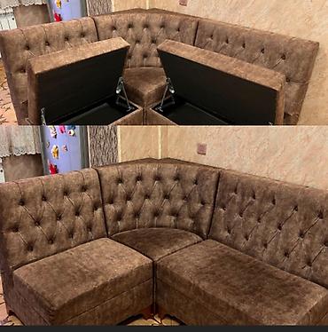 Divanlar: Künc divan, İşlənmiş, Bazalı — 1