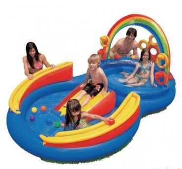 klavir za devojcice: 💦💦💦 Bazen - igraonica "DUGA" 297x193x135 cm NOVO! 8790 din INTEX