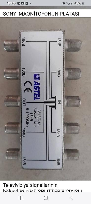 splitter: Elektronika və kabel televiziyası üçün hissələr dəsti - Butt tipli — 2