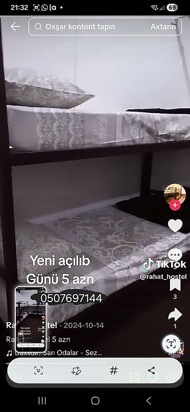 İcarəyə otel və hostellər: Rahat Hostel – Bakı Ünvan: Cəmşid Naxçıvanski 61 Xidmət -da lalafo.az — 5 İcarəyə otel və hostellər: Rahat Hostel – Bakı Ünvan: Cəmşid Naxçıvanski 61 Xidmət — 5