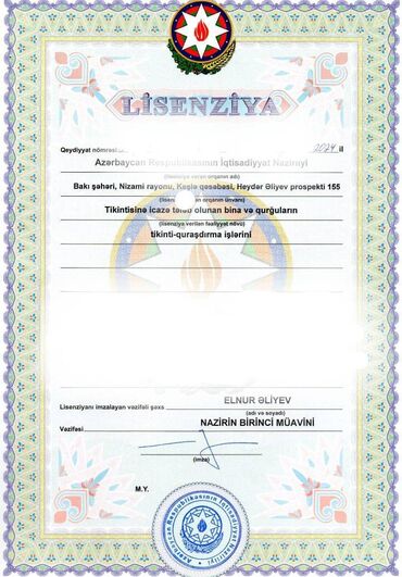 ehmedlide hazir ipotekada olan evler: Full lisenziyalı hazır şirkət satılır. Tikinti şirkəti 2019-cu ildə